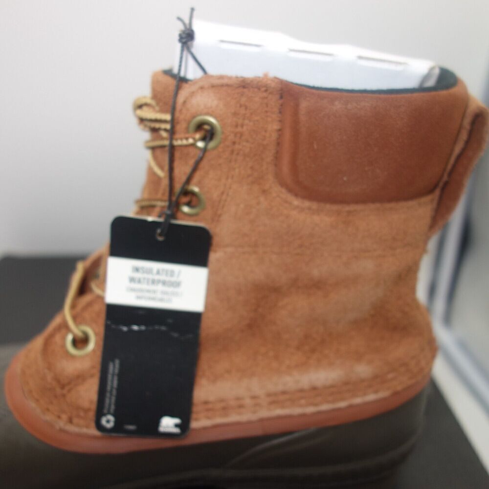 NEW Sorel Men's Size 8 Cheyanne II Lace Up Duck Boots WP Insulated Brown - Picture 4 of 12
